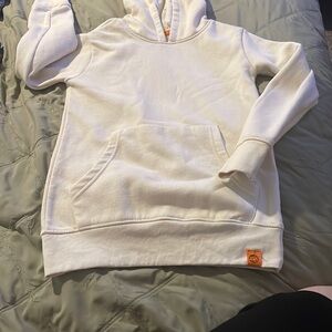 Free Planet White Pullover Hooded Sweatshirt - great condition